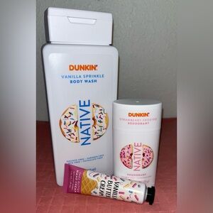 Native Vanilla Sprinkle Body Wash and Strawberry Frosted Deodorant Set